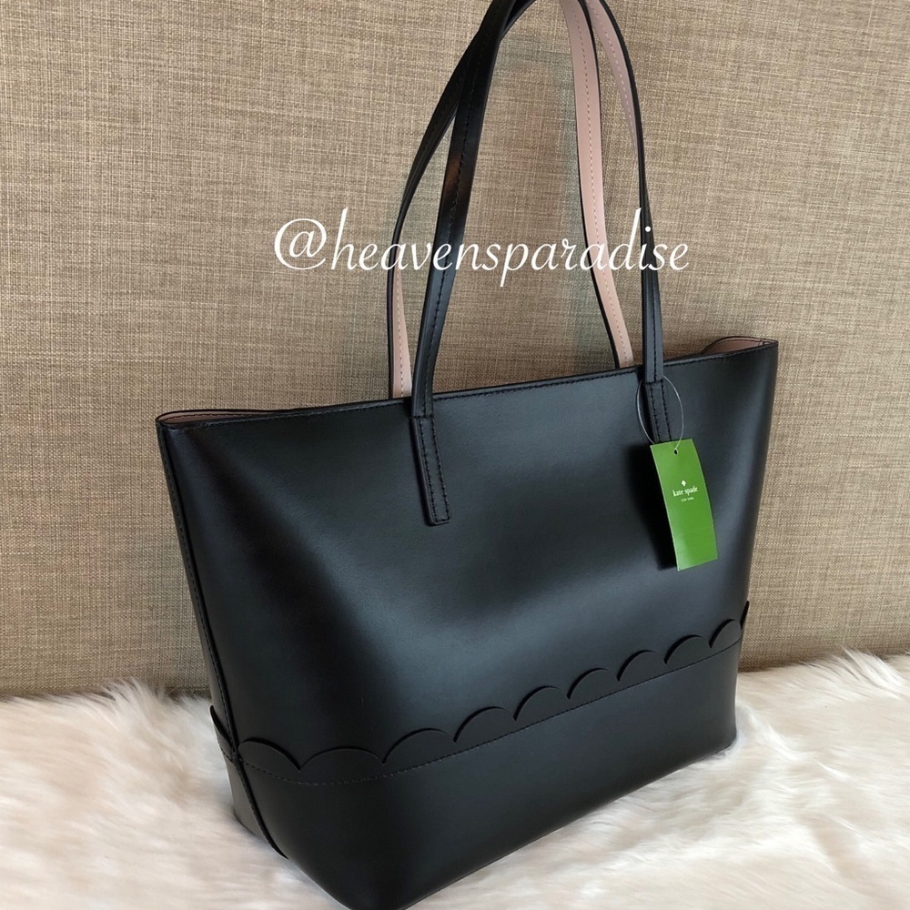 Kate Spade Bradbury Street Lida Black Leather Tote Shoulder Bag WKRU5203 - Picture 10 of 12